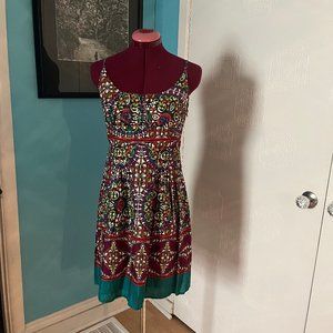 Multi-coloured Spaghetti Strap Dress by Lavand